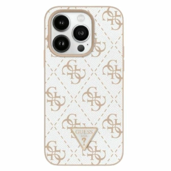 Guess New 4G Triangle Case for iPhone 16 Pro - White