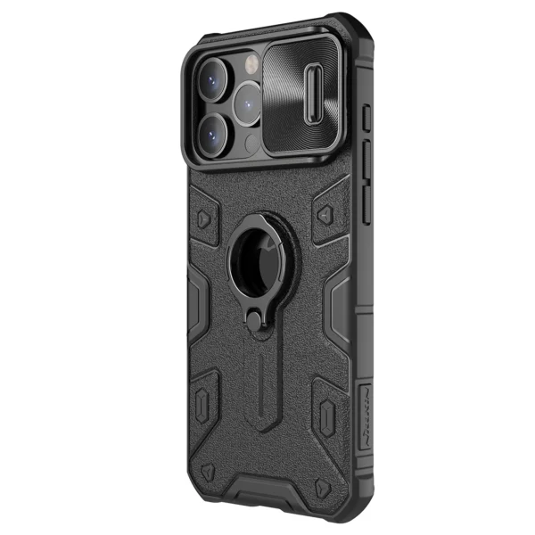 Nillkin CamShield Armor Case for iPhone 15 Pro Max - Black-1