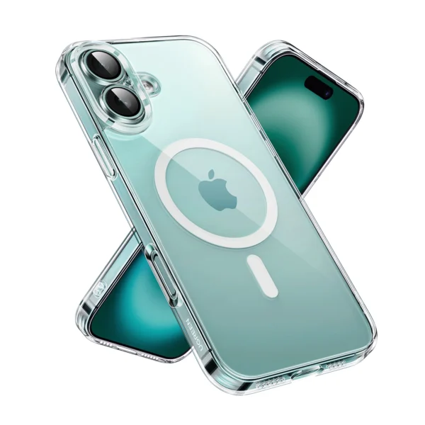 Ugreen Classy Clear Magnetic iPhone 16 Case - Transparent-1