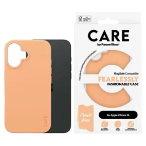 CARE by PanzerGlass Fashion Case iPhone 16 6.1" peach/peachy MagSafe 1389