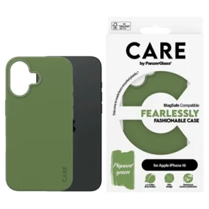 CARE by PanzerGlass Fashion Case iPhone 16 6.1" green/green MagSafe 1385