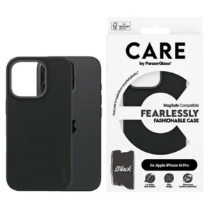 CARE by PanzerGlass Fashion Case iPhone 16 Pro 6.3" black/black MagSafe 1378