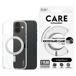 CARE by PanzerGlass Feature Kickstand Case iPhone 16 6.1" silver/silver MagSafe 1325