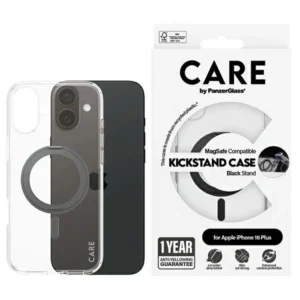 CARE by PanzerGlass Feature Kickstand Case iPhone 16 Plus 6.7" black/black MagSafe 1323