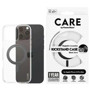 CARE by PanzerGlass Feature Kickstand Case iPhone 16 Pro Max 6.9" black/black MagSafe 1324