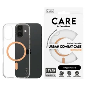 CARE by PanzerGlass Flagship Case iPhone 16 6.1" peach/peachy MagSafe 1373