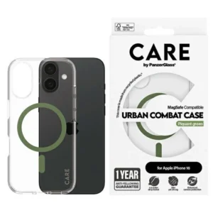 CARE by PanzerGlass Flagship Case iPhone 16 6.1" green/green MagSafe 1369