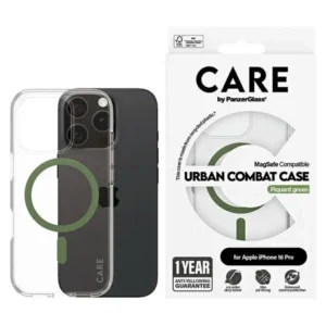 CARE by PanzerGlass Flagship Case iPhone 16 Pro 6.3" green/green MagSafe 1370