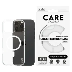 CARE by PanzerGlass Flagship Case iPhone 16 Pro Max 6.9" white/white MagSafe 1340