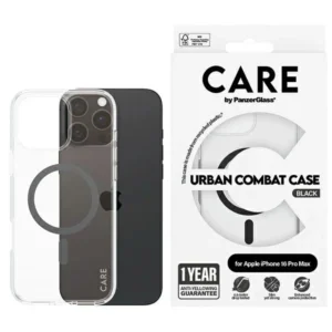 CARE by PanzerGlass Flagship Case iPhone 16 Pro Max 6.9" black/black MagSafe 1348