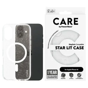 CARE by PanzerGlass Flagship Star Lit Case iPhone 16 6.1" white/white MagSafe 1341