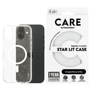 CARE by PanzerGlass Flagship Star Lit Case iPhone 16 Plus 6.7" white/white MagSafe 1343