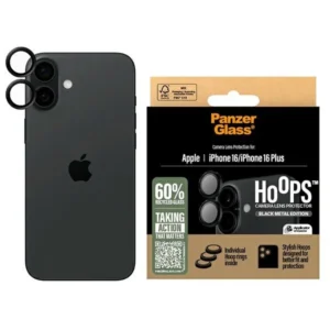 PanzerGlass Hoops Black Lens Protector iPhone 16 6.1" / 16 Plus 6.7" 1283