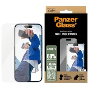 PanzerGlass Screen Protector iPhone 16 6.1" Classic Fit 2873