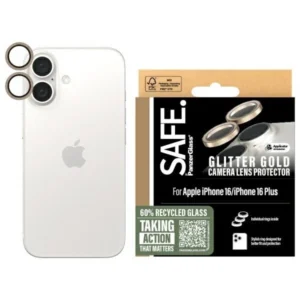 SAFE by PanzerGlass iPhone 16 6.1" / 16 Plus 6.7" Lens Protector gold/glitter gold SAFE95894