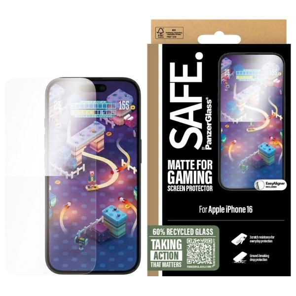 SAFE by PanzerGlass iPhone 16 6.1" Gaming Screen Protector Ultra-Wide Fit SAFE95886