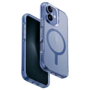 Uniq Combat iPhone 16 6.1" case Magclick Charging blue/pearl blue