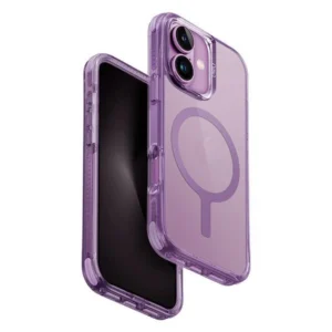 Uniq Combat iPhone 16 6.1" Magclick Charging case pink/gray pink