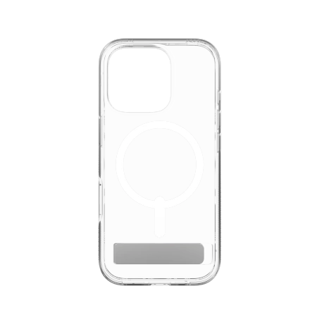 ZAGG Crystal Palace Snap Kickstand MagSafe Case with Stand for iPhone 16 Pro - Clear