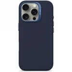 Decoded AntiMicrobial Silicone Backcover Case with MagSafe for iPhone 16 Pro - Navy Blue