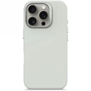 Decoded AntiMicrobial Silicone Backcover with MagSafe for iPhone 16 Pro - Gray