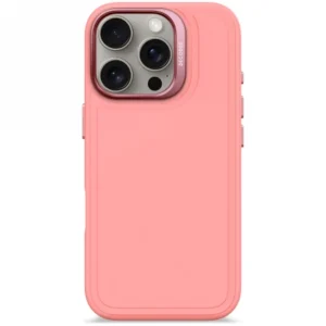 Decoded AntiMicrobial Silicone Stacks Backcover with MagSafe for iPhone 16 Pro - Pink