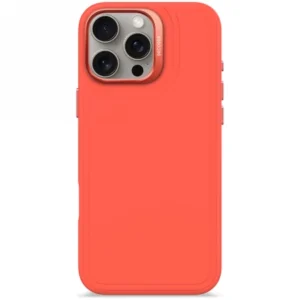 Decoded AntiMicrobial Silicone Stacks Backcover with MagSafe for iPhone 16 Pro Max - Orange