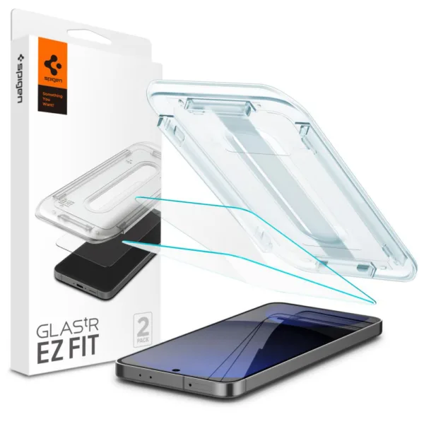 Spigen - Glas.tR EZ-FIT (2 pack) - Samsung Galaxy S24 FE - Clear