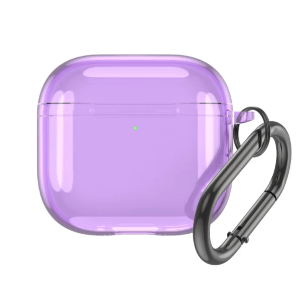 Airpods 4 Transparent Case - Purple