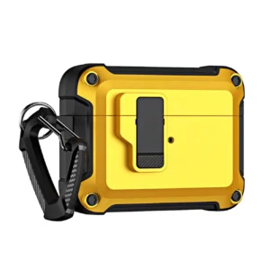 Airpods 4 Pro Armor Case with Carabiner - Yellow