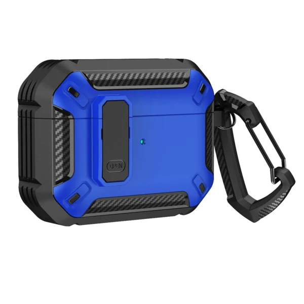 Airpods 4 Armor Case with Carabiner - Blue