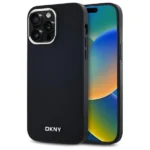 DKNY Plain Logo MagSafe iPhone 14 Pro Max Case - Black