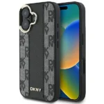 DKNY Checkered Pattern Magsafe iPhone 16 Plus Case - Black