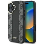 DKNY Checkered Pattern Magsafe iPhone 16 Case - Black