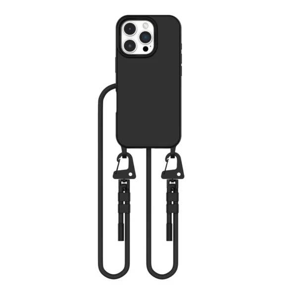 Tech-Protect MagNecklace MagSafe Case with Lanyard for iPhone 16 Pro - Black-1