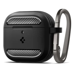 Spigen Rugged Armor Case for AirPods 4 - Black