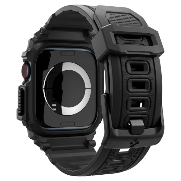 Spigen Rugged Armor Pro Apple Watch 10 (42mm) Strap Case - Black-1