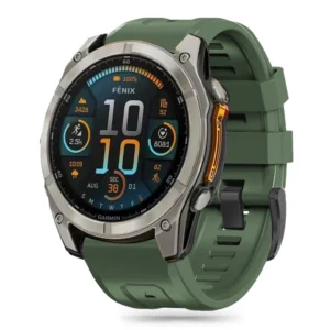 Tech-Protect Silicone strap for Garmin Fenix 5X / 5X Plus / 6X / 6X Pro / 7X / 8 (51 mm) - green