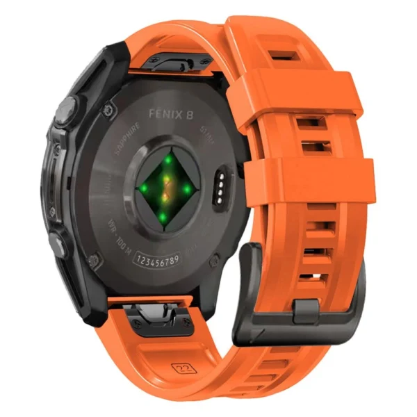 Tech-Protect Silicone Strap Garmin Fenix 5 / 6 / 6 Pro / 7 / 8 (47 mm) / E - Orange-1