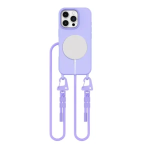 Tech-Protect MagNecklace MagSafe Case with Lanyard for iPhone 16 Pro Max - Purple