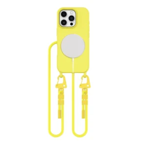 Tech-Protect MagNecklace MagSafe Case with Lanyard for iPhone 16 Pro Max - Yellow