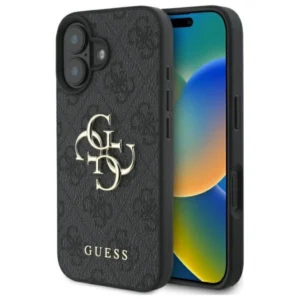 Guess 4G Big Logo iPhone 16 Plus Case - Black