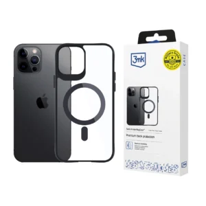 3mk Satin Armor MagCase with MagSafe for iPhone 12 Pro Max - Clear with Black Frame