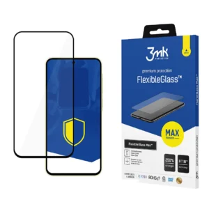 Tempered glass 3mk FlexibleGlass Max Black for Samsung Galaxy A35 5G