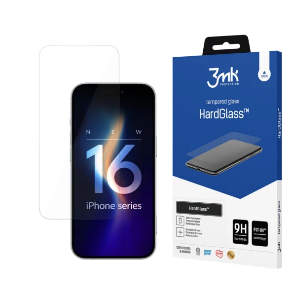 Tempered Glass 9H 3mk HardGlass™ for Apple iPhone 16 Pro