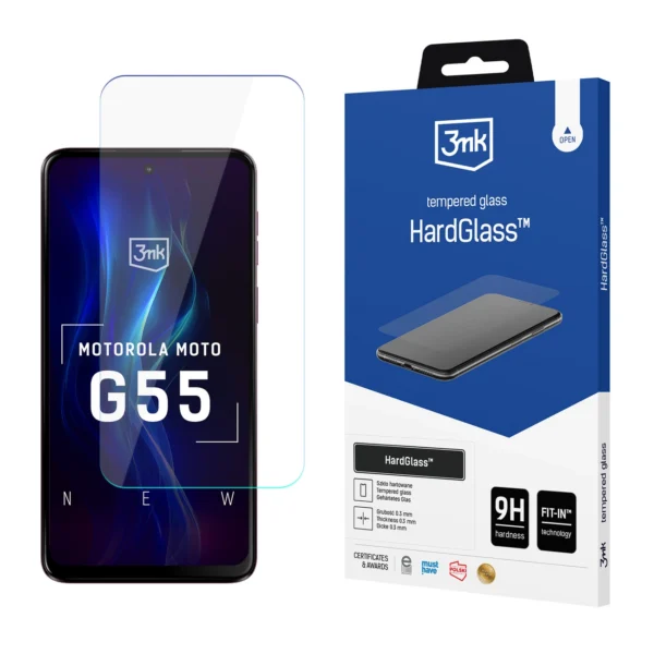 Szkło hartowane 3mk HardGlass™ na Motorola Moto G55 5G