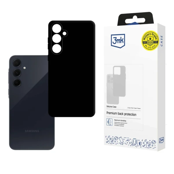 3mk Silicone Case for Samsung Galaxy A35 5G - Black