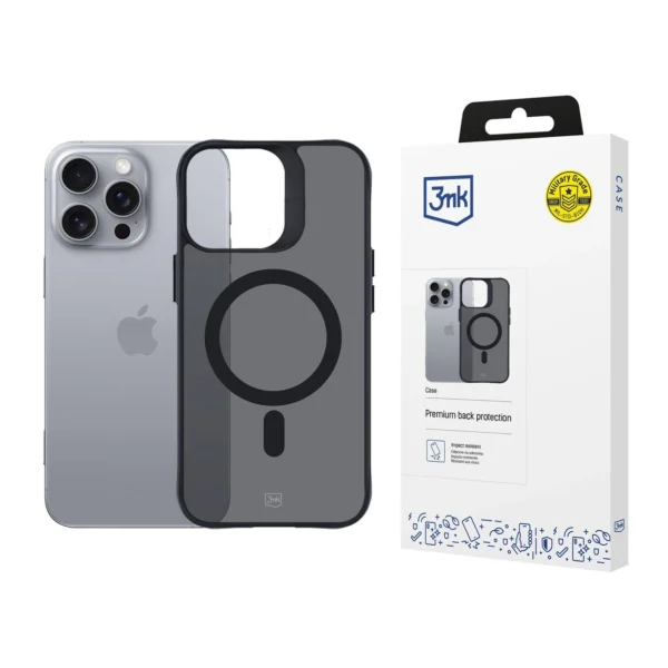 3mk Smoke MagCase with MagSafe for iPhone 16 Pro Max - Semi-Transparent