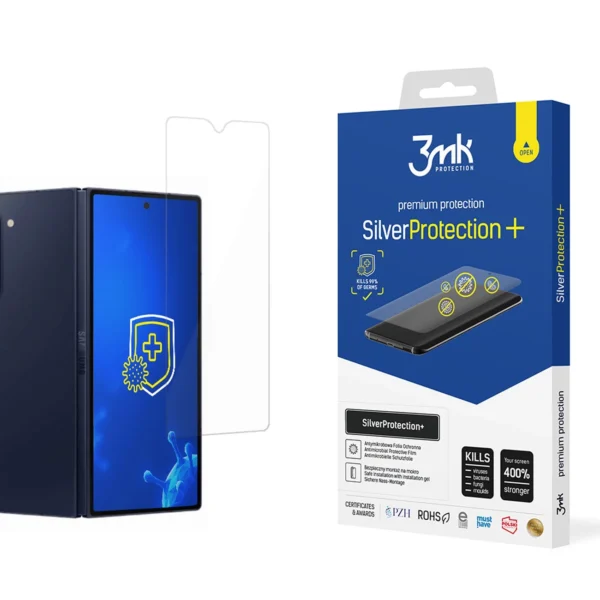 Antibacterial protective film 3mk SilverProtection+ Folded Edition for Samsung Galaxy Z Fold 6 (front)