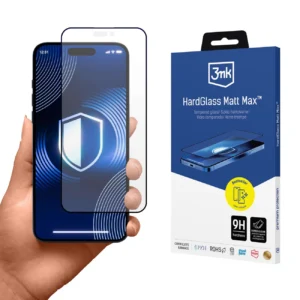 Tempered glass 3mk HardGlass Matt Max for iPhone 16 Plus